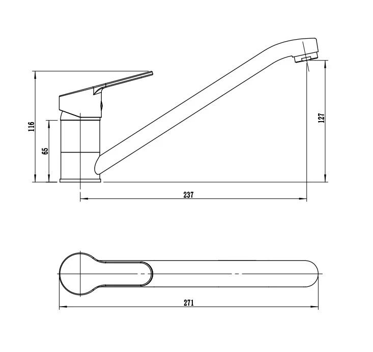 Смеситель для кухни RUSH Скай (Sky) (SK5720-27) - фото 3