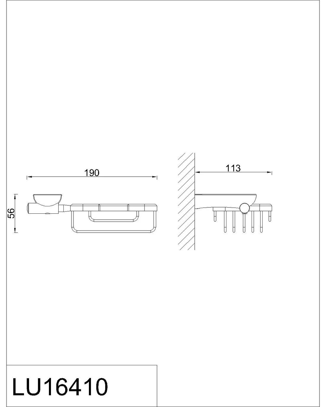 Мыльница решетка RUSH Лусон (Luson) (LU16410) - фото 3