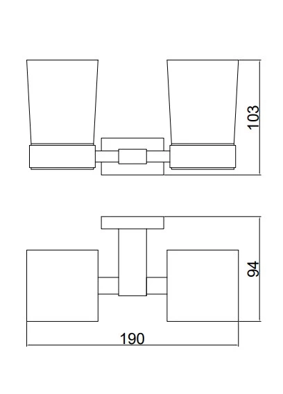 Держатель стакана  BELZ двойной (B90408) - фото 3