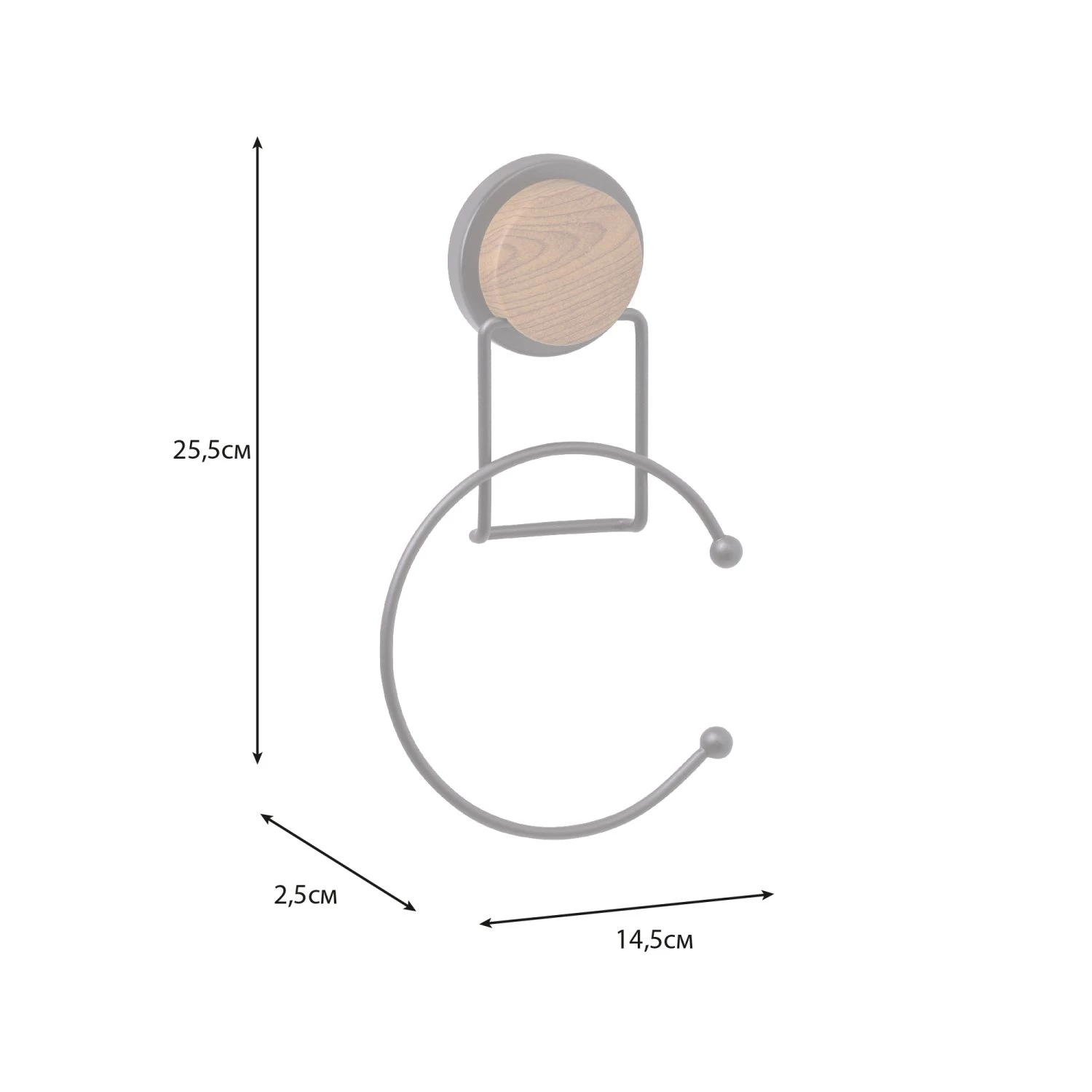 Полотенцедержатель Fixsen кольцо MAGIC WOOD (FX-46011) - фото 3