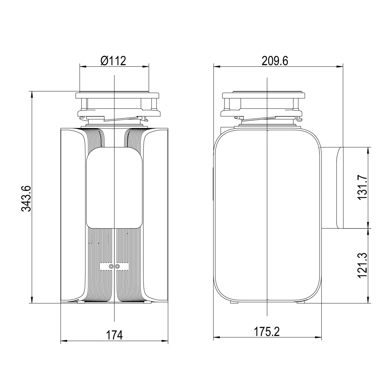 Измельчитель пищевых отходов электрический Lemark DON 3600 (9940095) - фото 3