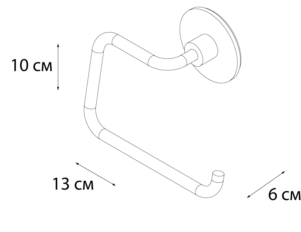 Держатель запасного рулона FIXSEN Round (FX-92110B) - фото 3