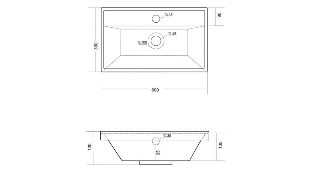 Раковина VIGO Classica Slim 60 (Madera) (4627173210874) - фото 9