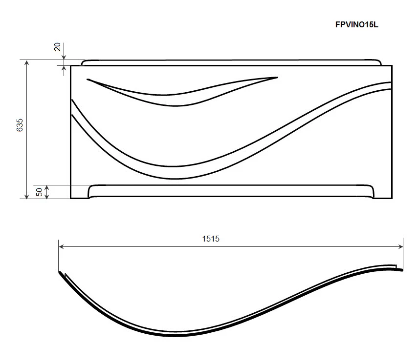 Фронтальная панель TIMO (FPVINO15L) - фото 2
