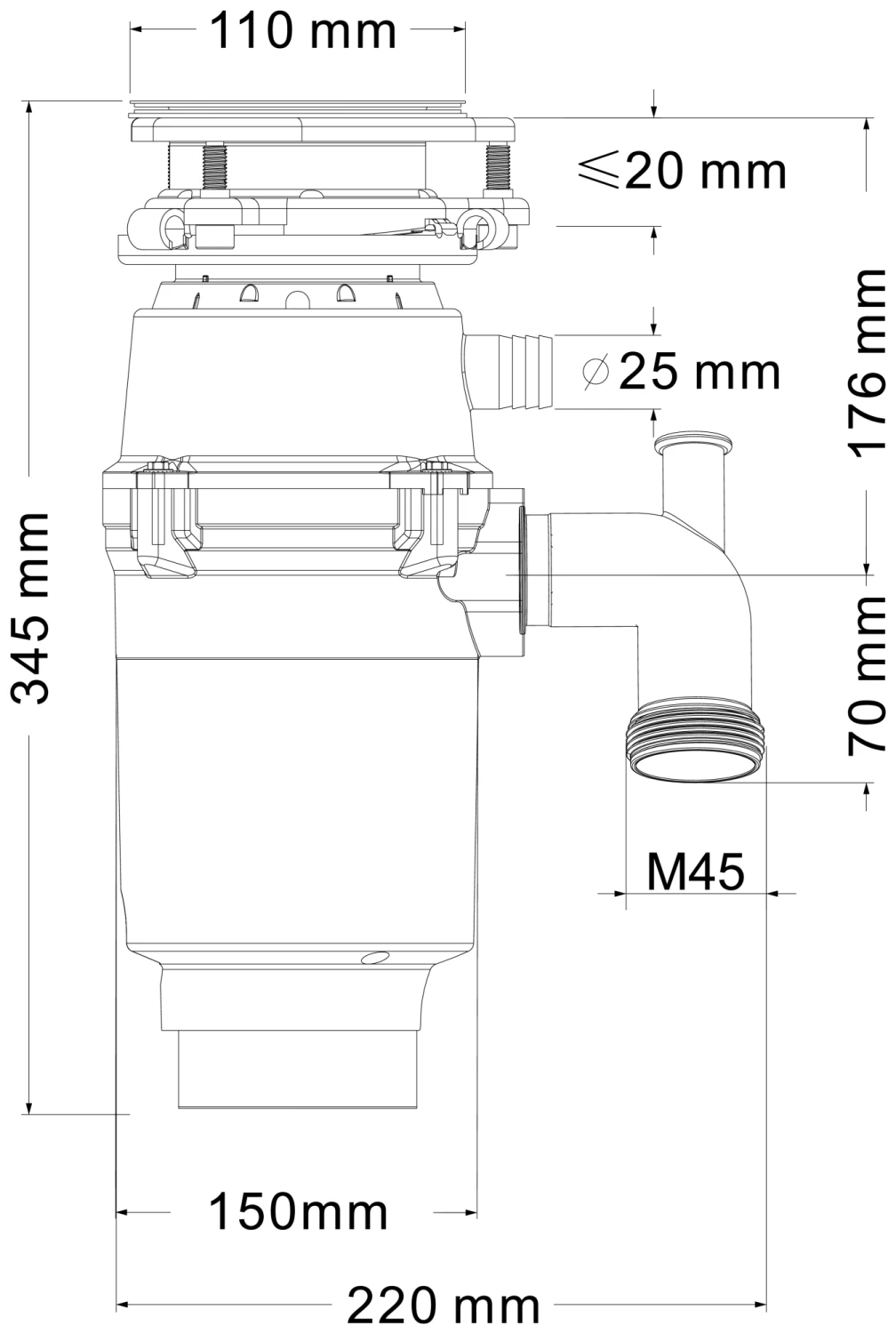 Измельчитель пищевых отходов Fmark (FCD-602) - фото 7