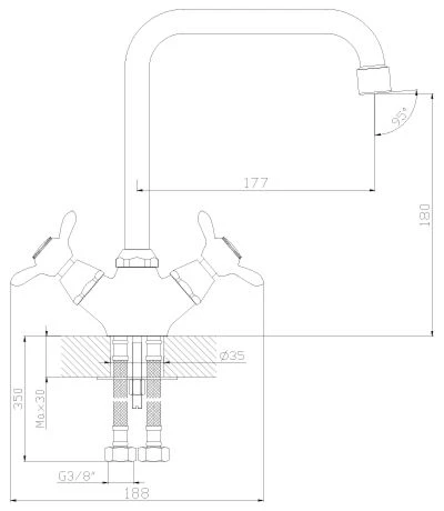 Смеситель для кухонной мойки Rossinka Q (Q02-72) - фото 3