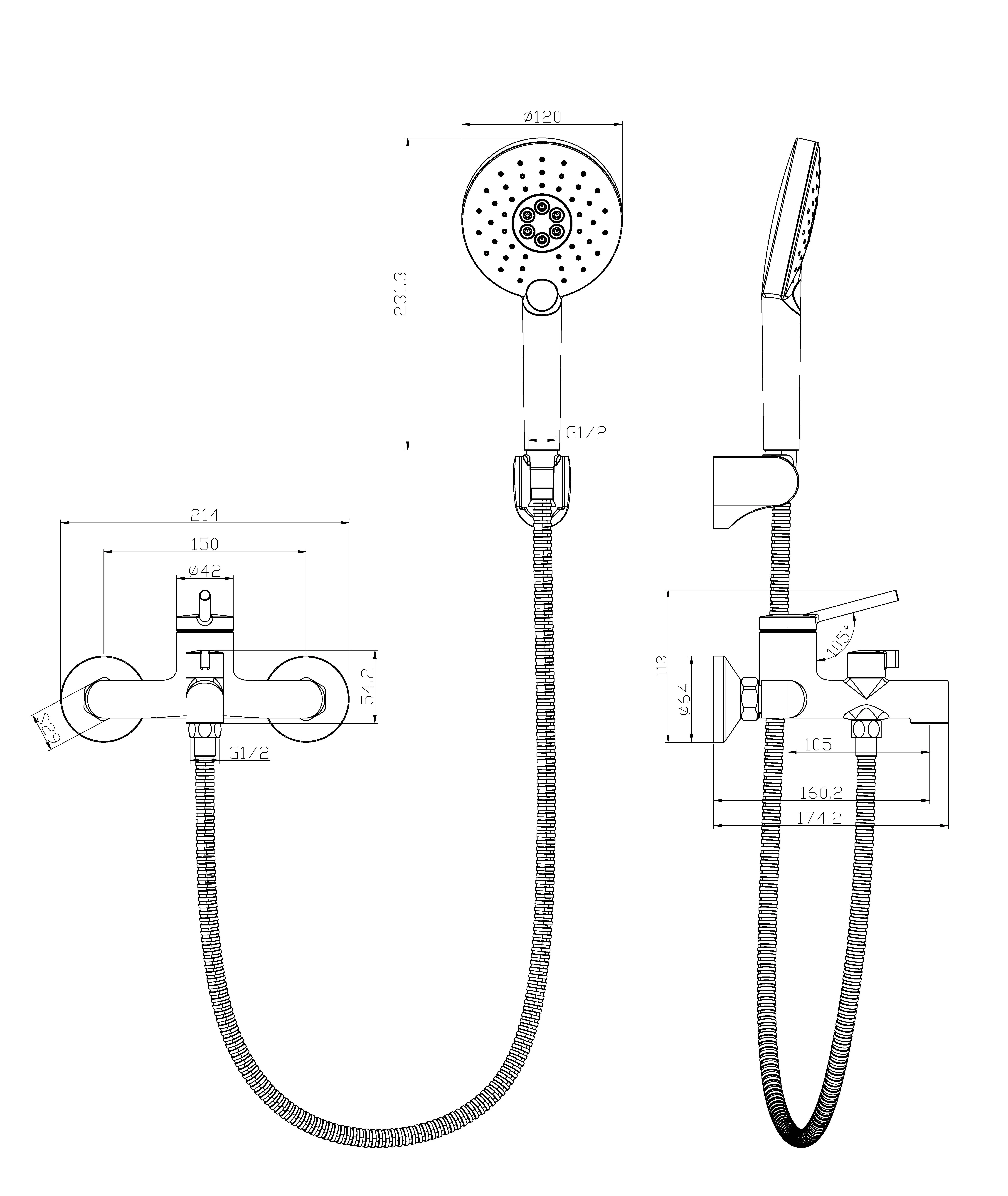 Смеситель Lemark Minima (LM3814C) для ванны Смеситель Lemark Minima (LM3814C) для ванны - фото 2