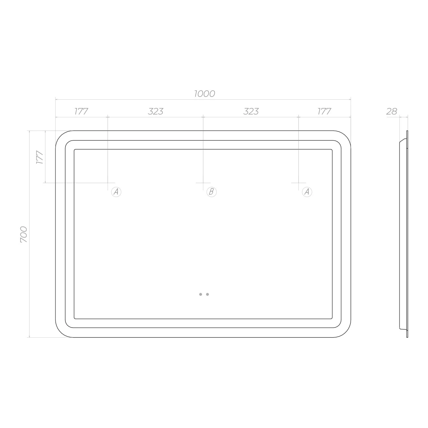 Зеркало VIGO Jess Classic1000 (242) - фото 3