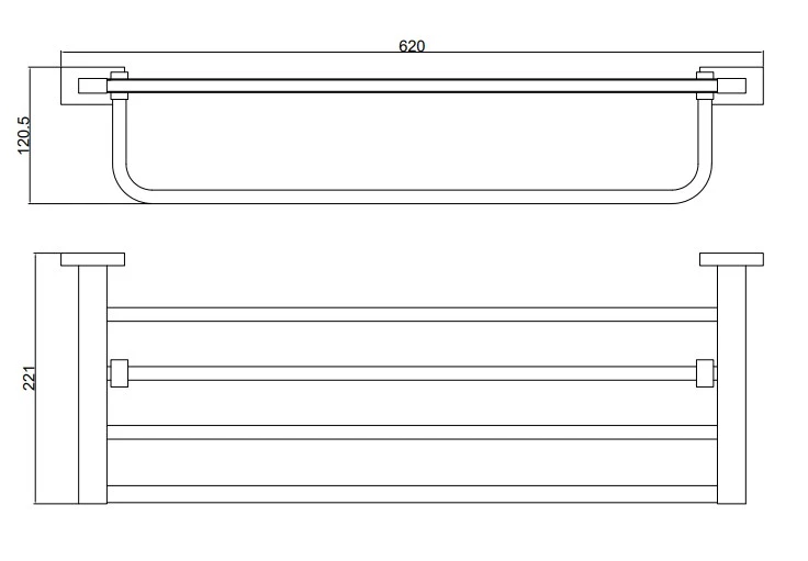 Полка для полотенец BELZ (B90324) - фото 3