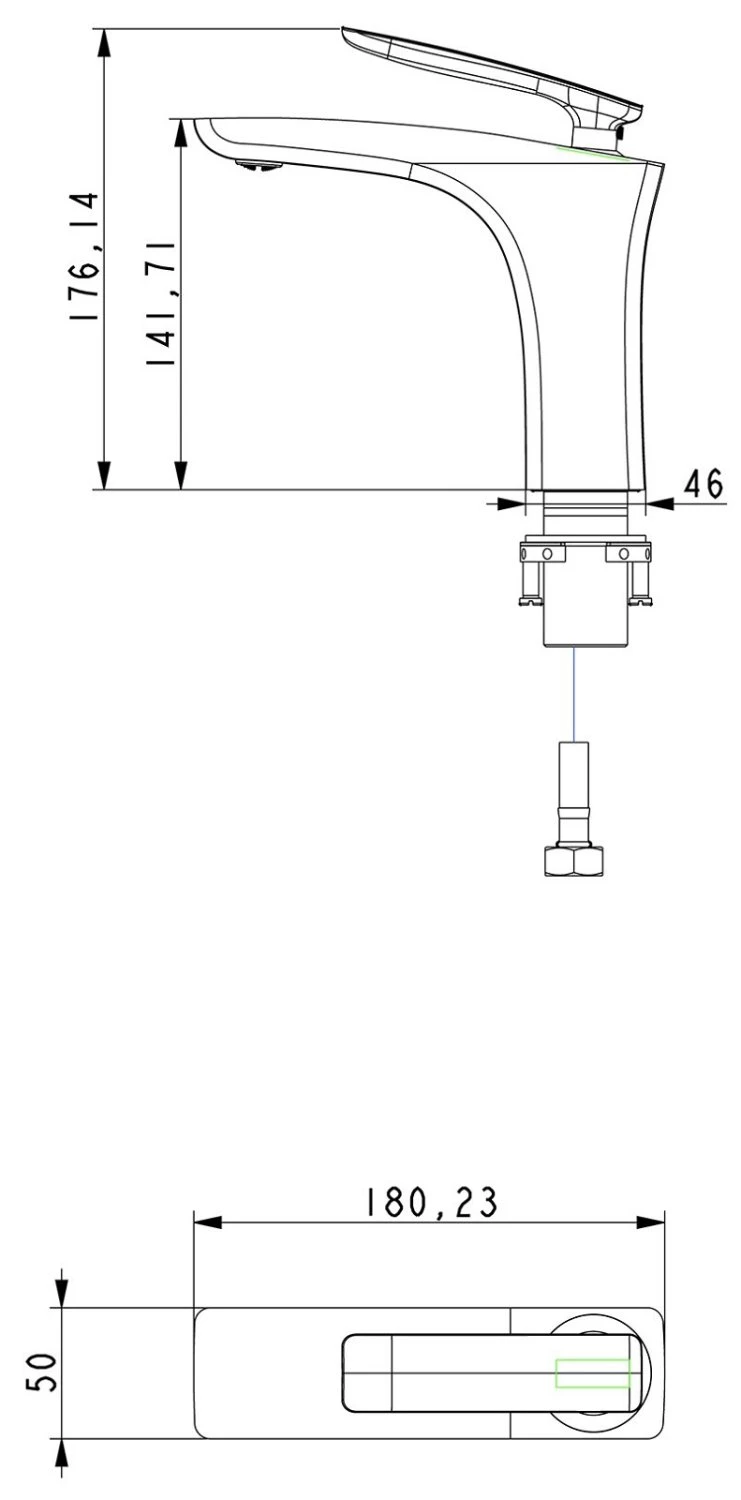 Смеситель для раковины Timo Helmi 4061/03F черный - фото 2