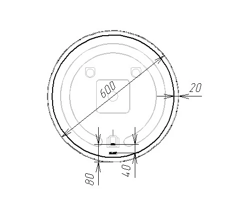 Зеркало VIANT "Мюнхен" 60х60 LED подсветка  (VMUN60-ZLED) - фото 3