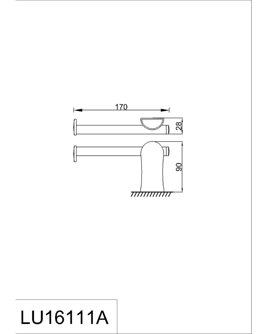 Бумагодержатель Rush Лусон (Luson) (LU16111А) - фото 2
