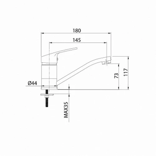 Смеситель для умывальника Milardo Simp (SIMSBR0M01) - фото 2
