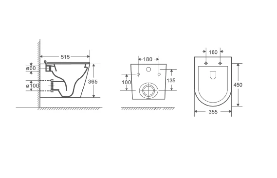 Комплект DQ унитаз DT1026516, инсталляция DI8050127, клавиша смыва DB1529002.2 (DS1021619) - фото 6