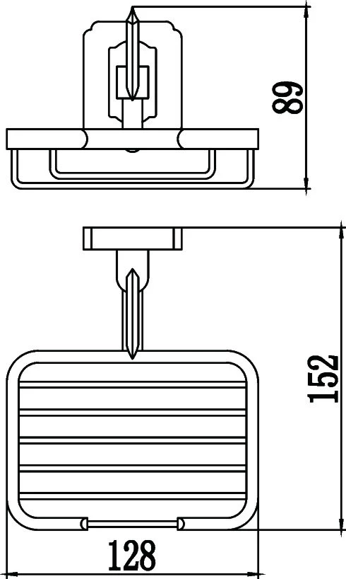 Мыльница решетка настенная Savol 64 (S-006432) - фото 3
